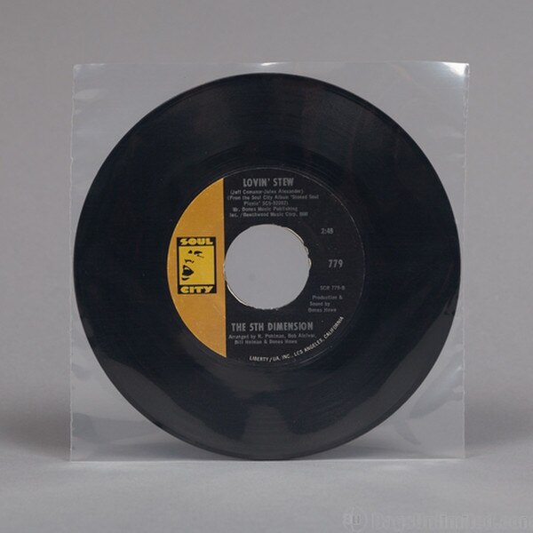 45 rpm Record INNER Sleeve 7-1/16 (